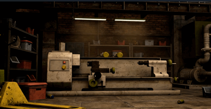 C4D科幻建筑工厂机械厂房机器模型合集包 (图7)