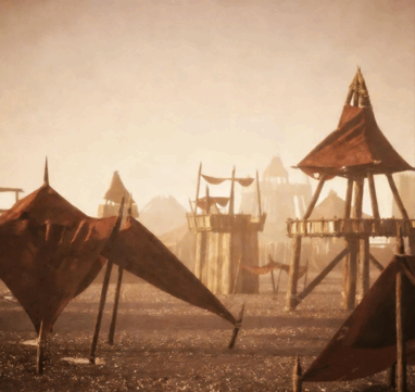 C4D原始社会上古部落建筑模型合集素材包(图5)