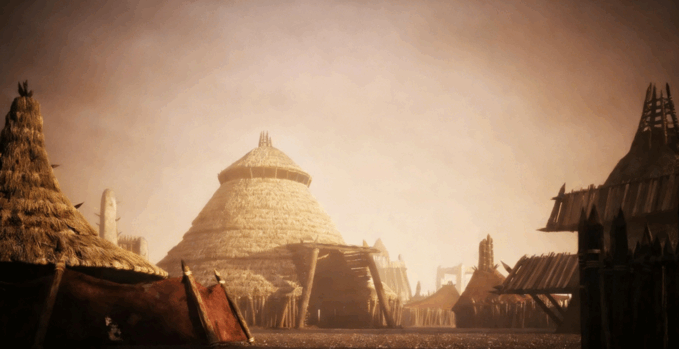 C4D原始社会上古部落建筑模型合集素材包(图7)