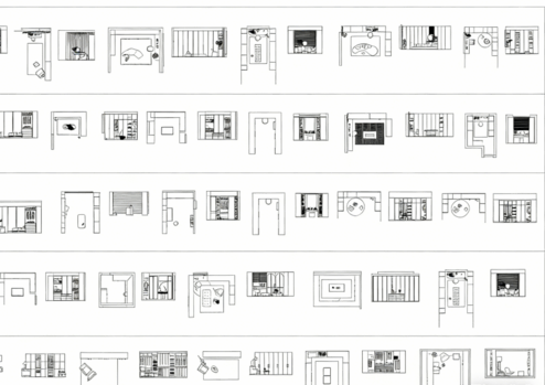 2026年最新室内设计卧室衣帽间CAD图库CAD卧室衣柜CAD更衣室CAD服装间CAD衣柜(图3)