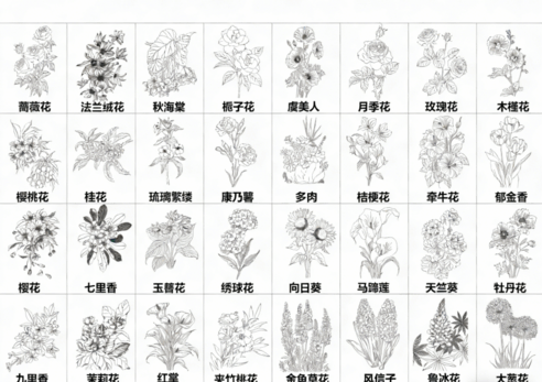 2026年最新超全花草花卉CAD图库CAD花草CAD绿植CAD植物CAD月季花CAD玫瑰花CAD菊花CAD(图4) 2026年最新超全花草花卉CAD图库CAD花草CAD绿植CAD植物CAD月季花CAD玫瑰花CAD菊花CAD(图4)
