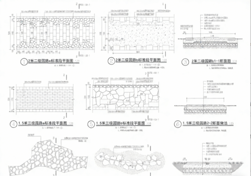 35套道路铺装做法详图CAD道路铺装CAD道路节点CAD地面铺装节点详图CAD道路铺装做法CAD(图5)