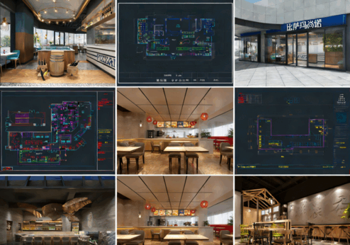 42套快餐店CAD餐饮空间CAD中餐厅CAD面馆CAD汉堡店CAD肯德基CAD米粉店CAD快餐店(图1) 42套快餐店CAD餐饮空间CAD中餐厅CAD面馆CAD汉堡店CAD肯德基CAD米粉店CAD快餐店(图1)
