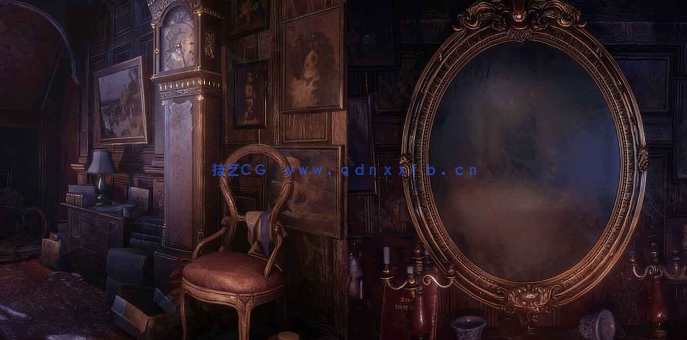 19世纪末古老宅邸大厅场景UE游戏素材(图2) 19世纪末古老宅邸大厅场景UE游戏素材(图2)