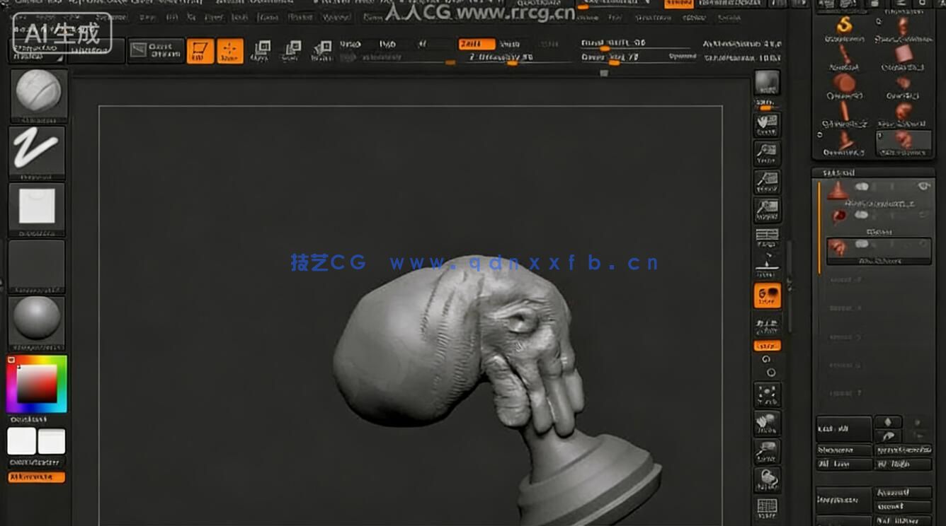 Zbrush雕刻建模3D打印核心技术训练视频教程(图4) Zbrush雕刻建模3D打印核心技术训练视频教程(图4)