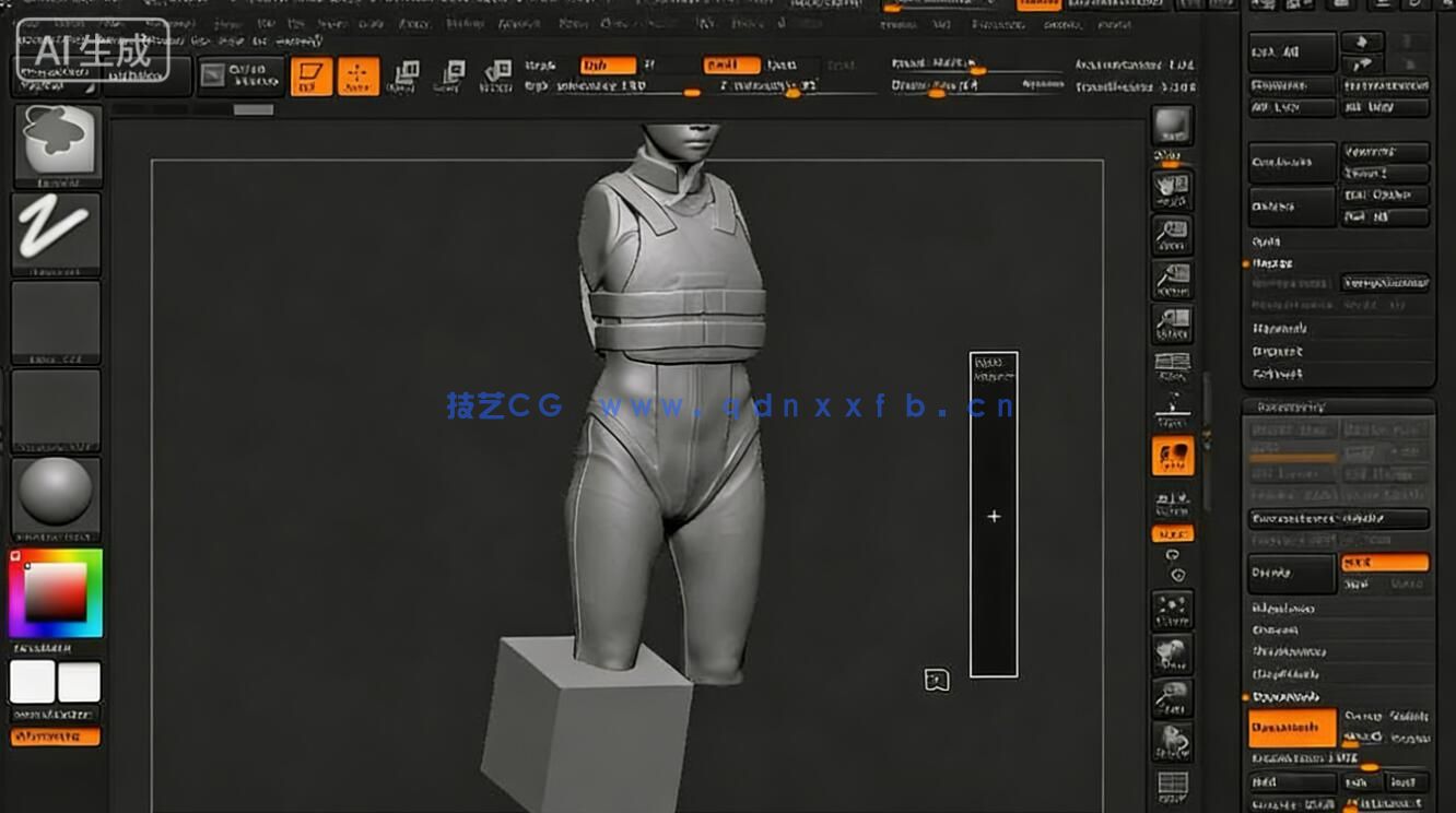 Zbrush雕刻建模3D打印核心技术训练视频教程(图9) Zbrush雕刻建模3D打印核心技术训练视频教程(图9)