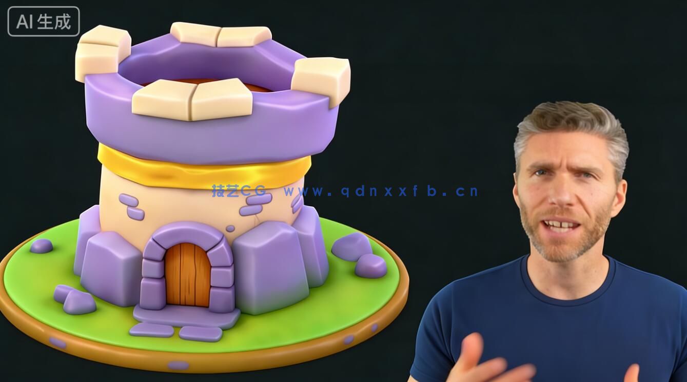 【中文字幕】Blender手绘风格低多边形模型实例制作视频教程(图1) 【中文字幕】Blender手绘风格低多边形模型实例制作视频教程(图1)