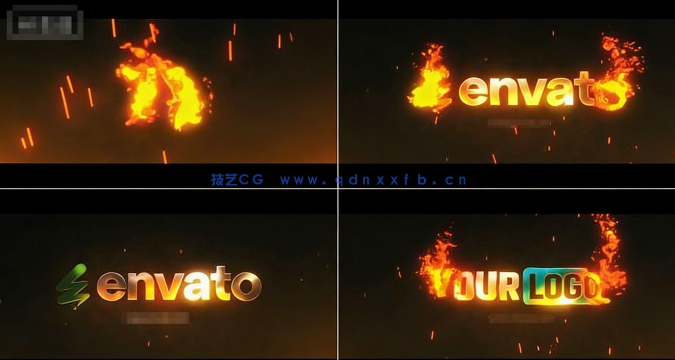 史诗电影般的燃烧logo标志开场特效AE模板(图1) 史诗电影般的燃烧logo标志开场特效AE模板(图1)