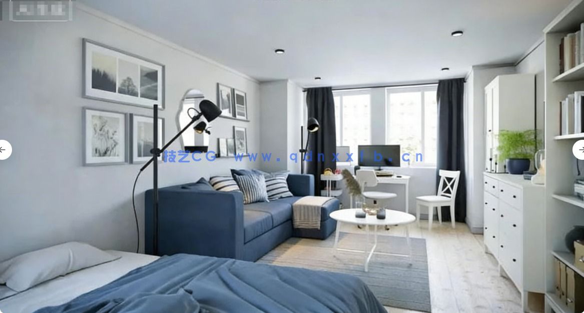 [室内设计] Blender高质量室内家具设计场景3D模型 第九季(图3)