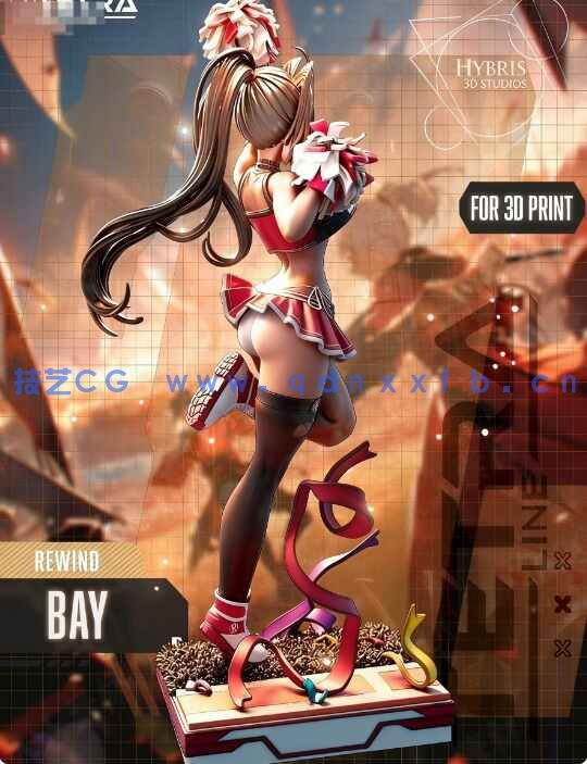 [3D打印人物] 贝伊Bay《胜利女神：NIKKE》游戏角色雕刻手办3D打印模型(图4)