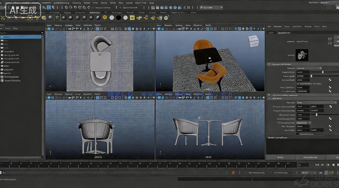 【中文字幕】Maya 2026基础核心技术入门训练视频教程第一季(图7) 【中文字幕】Maya 2026基础核心技术入门训练视频教程第一季(图7)