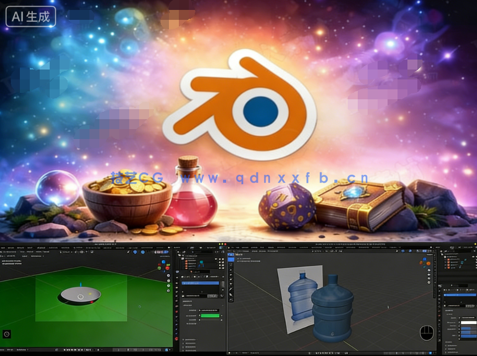 【中文字幕】Blender 5全面核心技术训练视频教程(图1) 【中文字幕】Blender 5全面核心技术训练视频教程(图1)