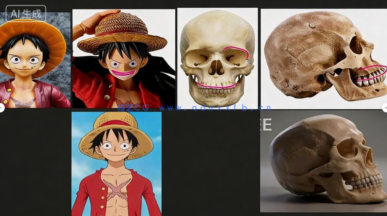 【中文字幕】Blender海盗路飞动漫角色雕刻手办制作流程视频教程(图7) 【中文字幕】Blender海盗路飞动漫角色雕刻手办制作流程视频教程(图7)