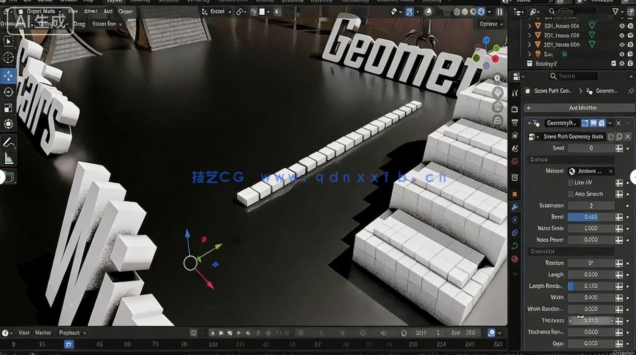 【中文字幕】Blender5与UE5.7幽灵鬼街大型建筑场景搭建实战训练(图2) 【中文字幕】Blender5与UE5.7幽灵鬼街大型建筑场景搭建实战训练(图2)