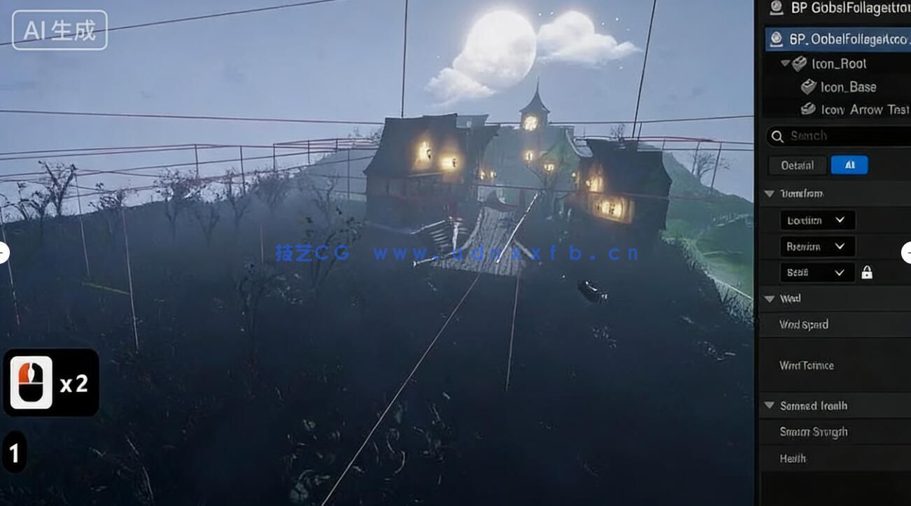 【中文字幕】Blender5与UE5.7幽灵鬼街大型建筑场景搭建实战训练(图4) 【中文字幕】Blender5与UE5.7幽灵鬼街大型建筑场景搭建实战训练(图4)