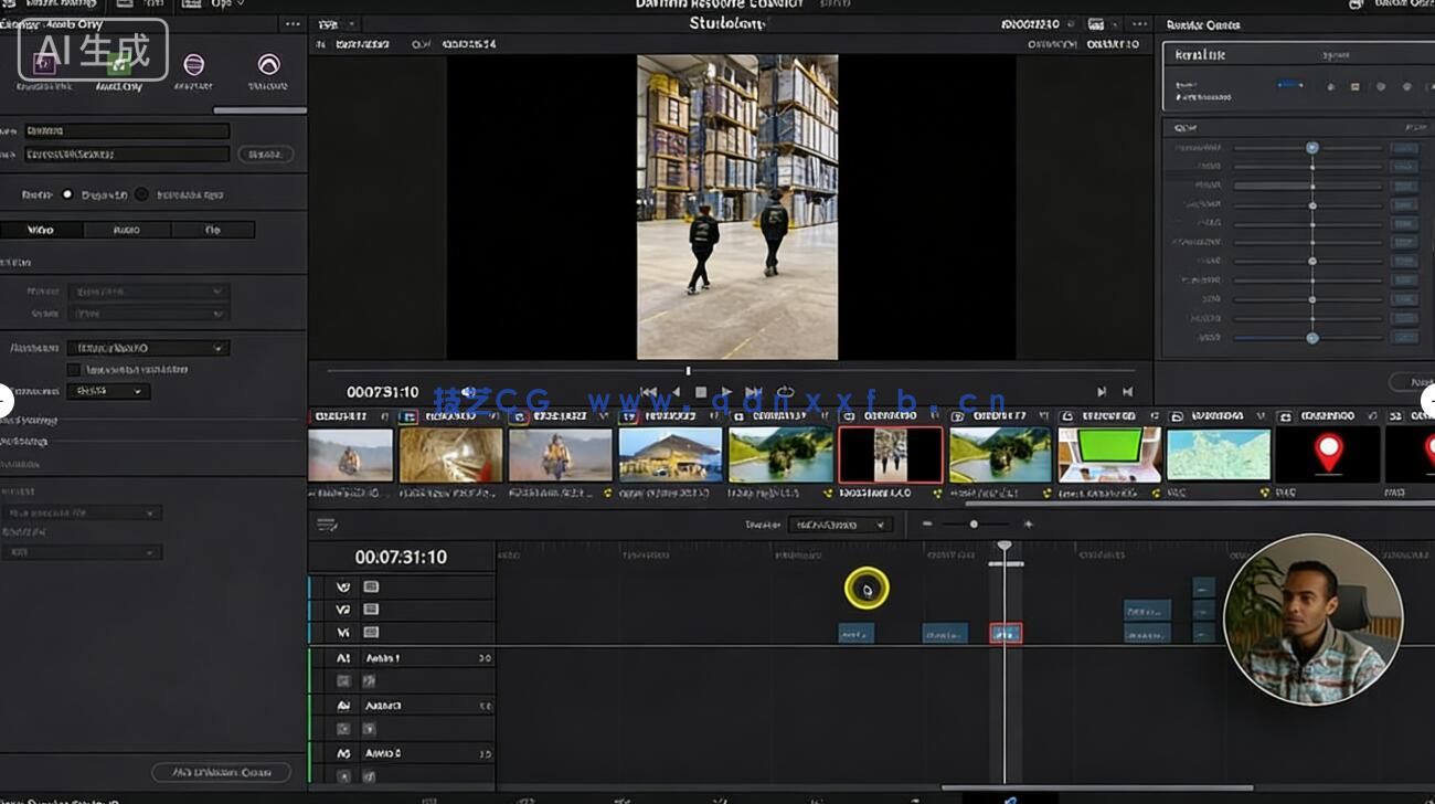 【中文字幕】DaVinci Resolve 19视频编辑与好莱坞级调色终极指(图6) 【中文字幕】DaVinci Resolve 19视频编辑与好莱坞级调色终极指(图6)