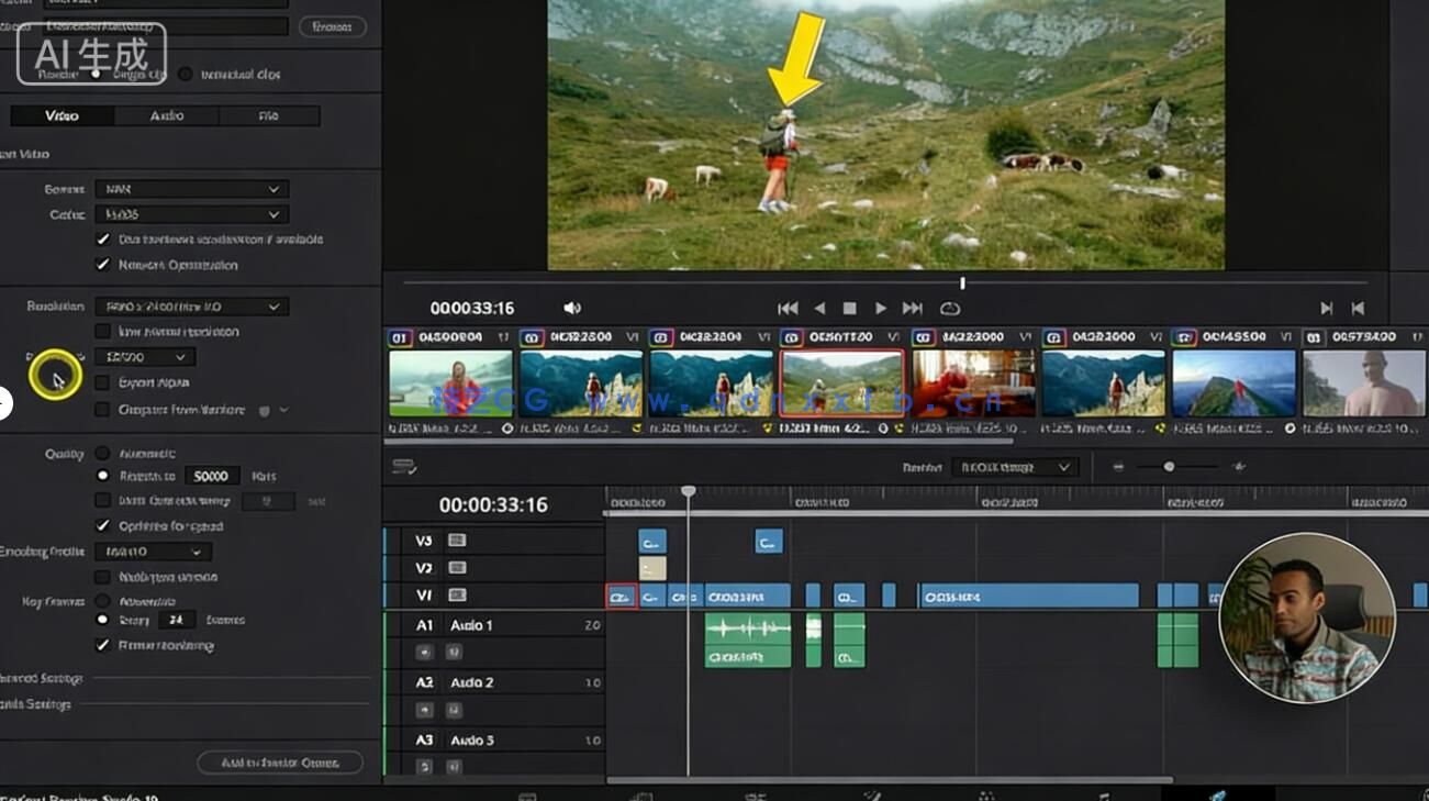 【中文字幕】DaVinci Resolve 19视频编辑与好莱坞级调色终极指(图7) 【中文字幕】DaVinci Resolve 19视频编辑与好莱坞级调色终极指(图7)