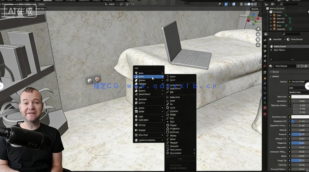 【中文字幕】Blender等距视角房间设计艺术实战训练视频教程(图6) 【中文字幕】Blender等距视角房间设计艺术实战训练视频教程(图6)