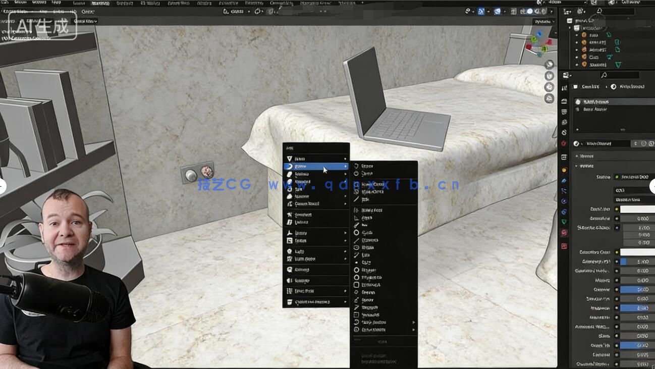【中文字幕】Blender等距视角房间设计艺术实战训练视频教程(图5) 【中文字幕】Blender等距视角房间设计艺术实战训练视频教程(图5)