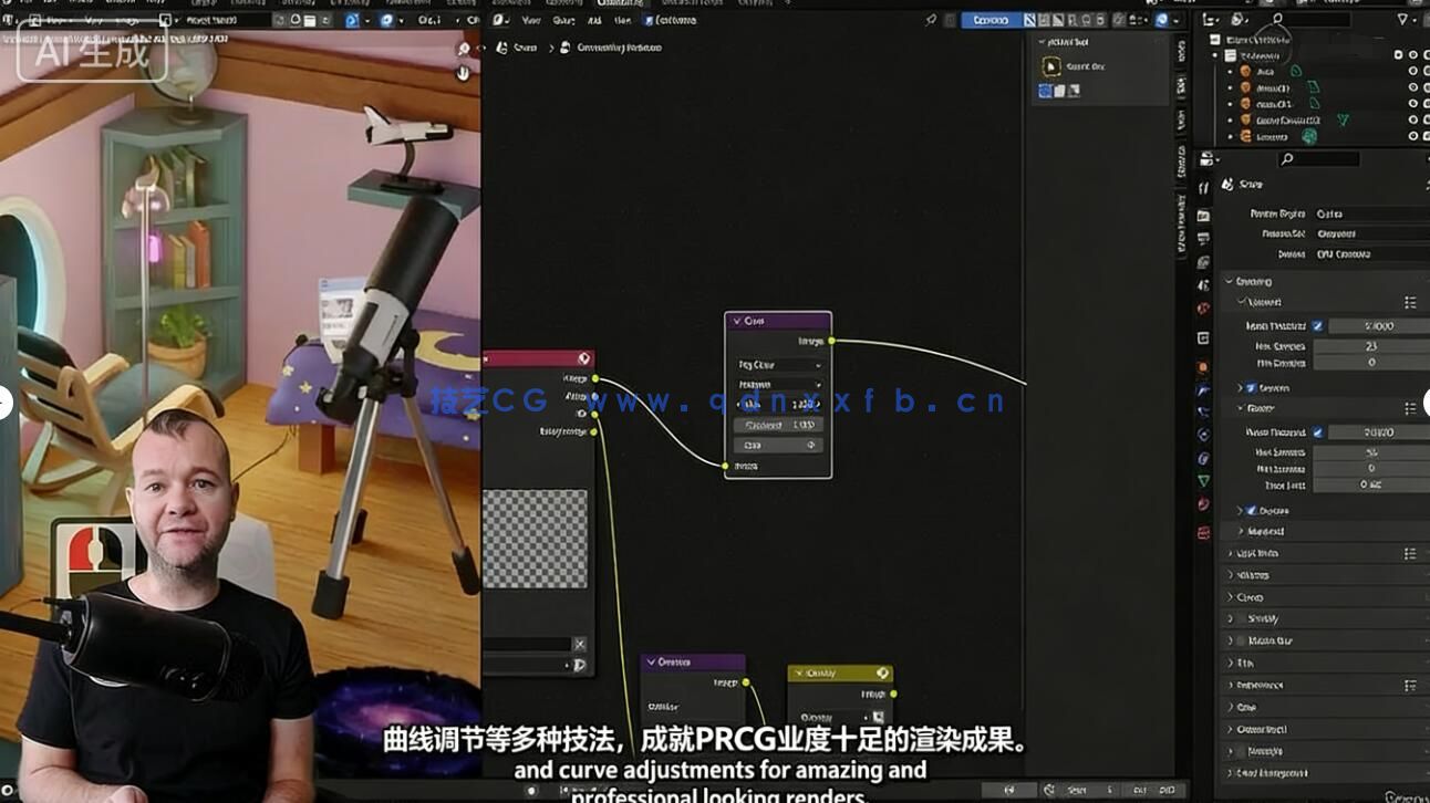 【中文字幕】Blender等距视角房间设计艺术实战训练视频教程(图2) 【中文字幕】Blender等距视角房间设计艺术实战训练视频教程(图2)