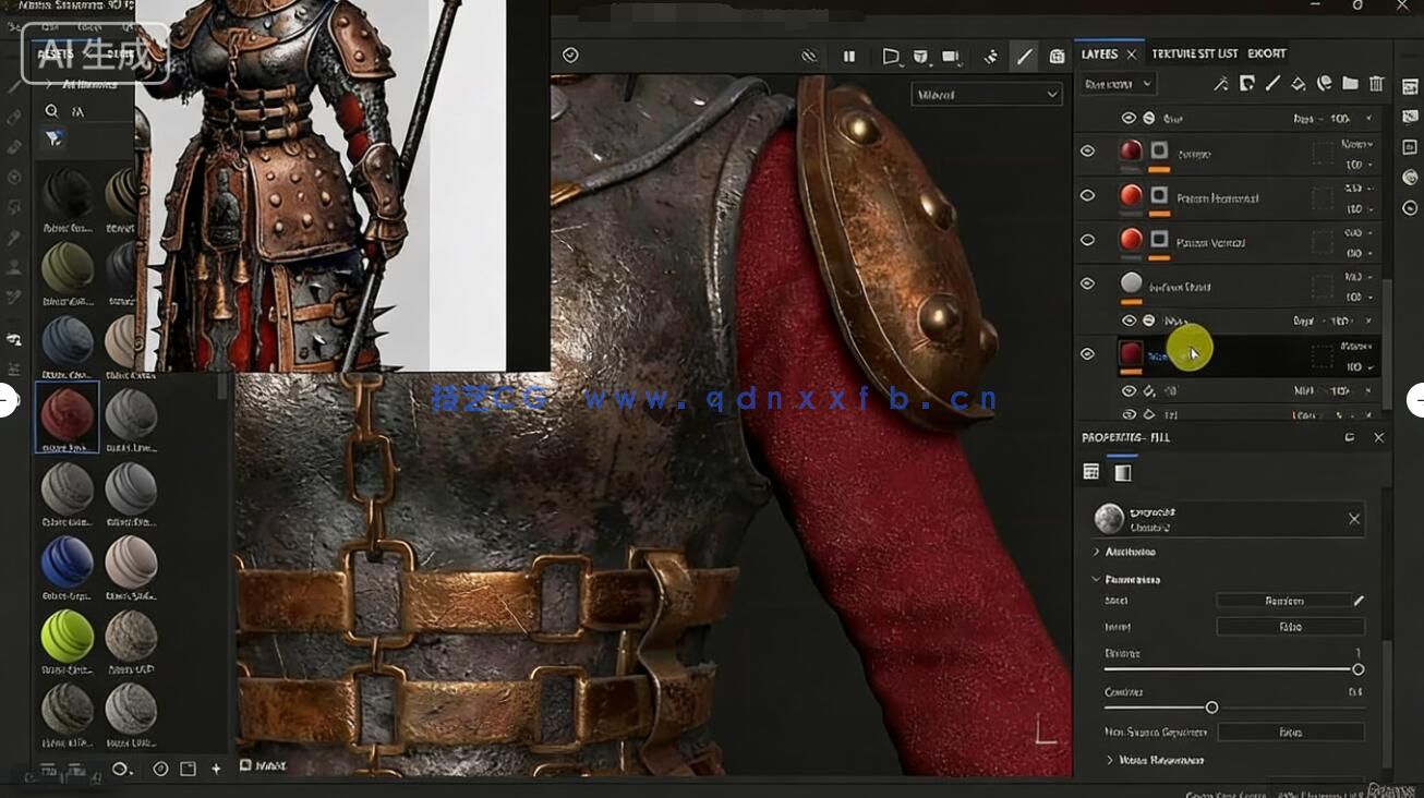 【中文字幕】ZBrush 3A级神话游戏角色硬表面雕刻建模全流程视频(图6) 【中文字幕】ZBrush 3A级神话游戏角色硬表面雕刻建模全流程视频(图6)