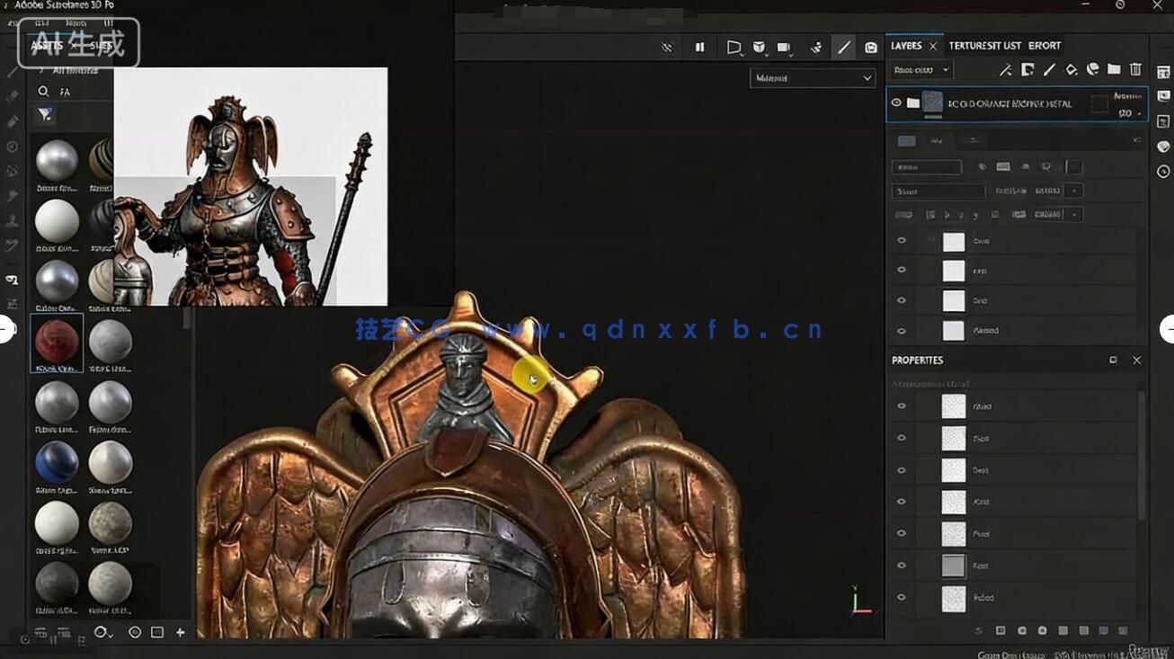 【中文字幕】ZBrush 3A级神话游戏角色硬表面雕刻建模全流程视频(图5) 【中文字幕】ZBrush 3A级神话游戏角色硬表面雕刻建模全流程视频(图5)