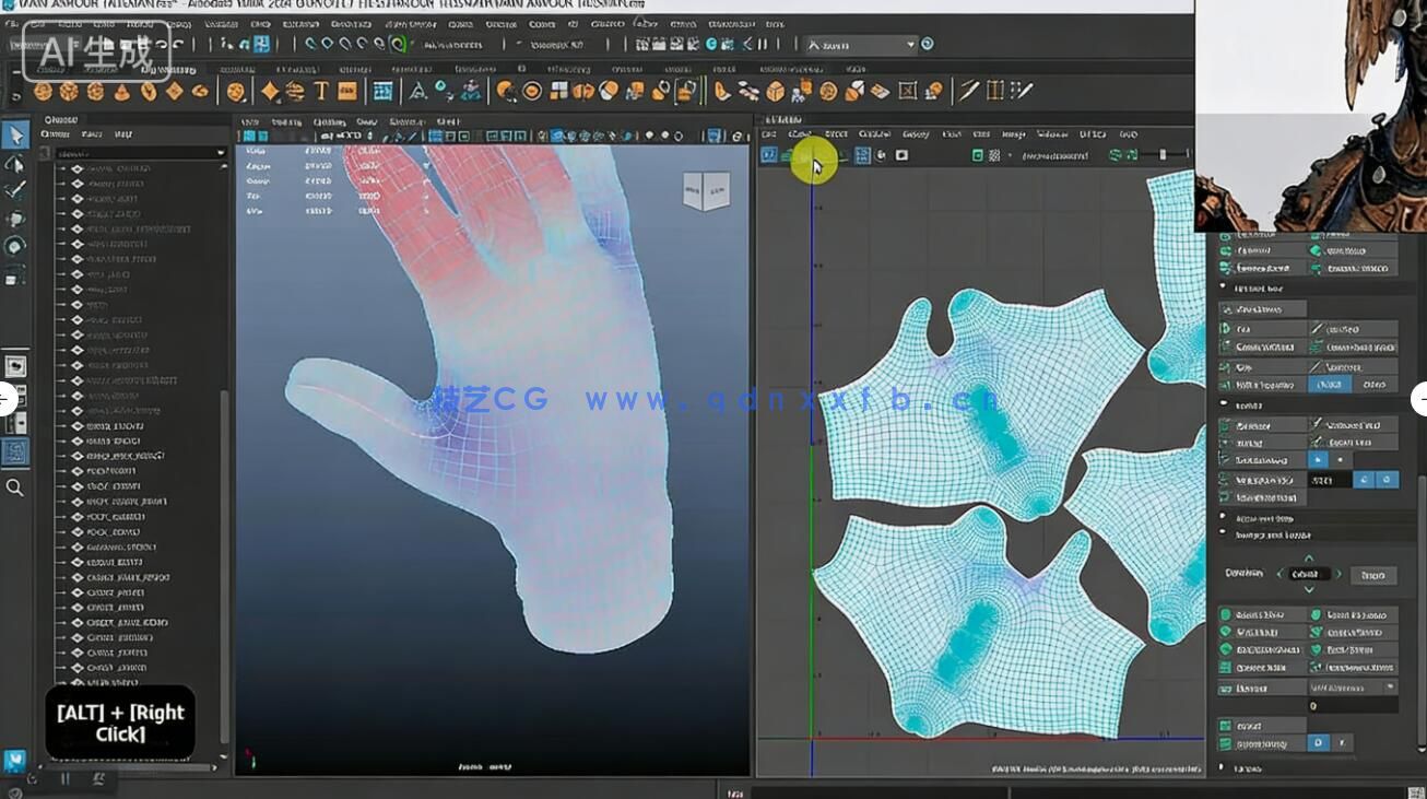 【中文字幕】ZBrush 3A级神话游戏角色硬表面雕刻建模全流程视频(图8) 【中文字幕】ZBrush 3A级神话游戏角色硬表面雕刻建模全流程视频(图8)