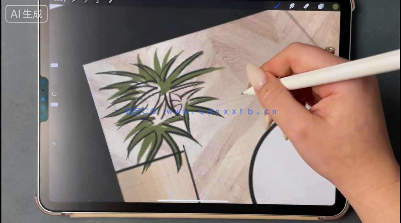 Procreate室内设计手绘设计零基础入门训练视频教程(图3) Procreate室内设计手绘设计零基础入门训练视频教程(图3)