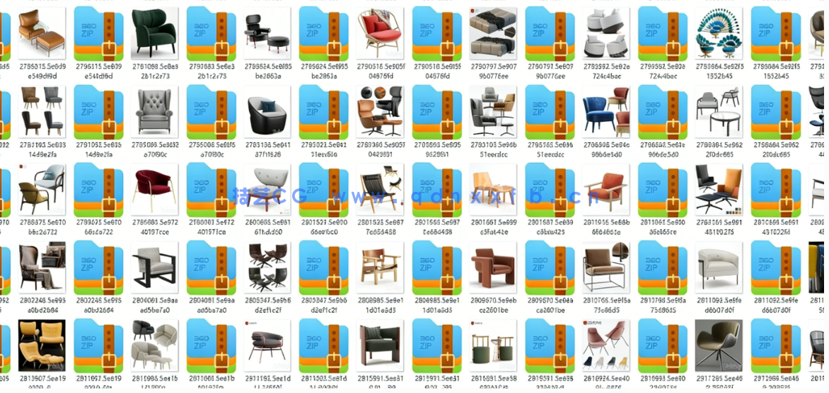 3DSKY高精3DMAX模型--沙发+单椅(图1)