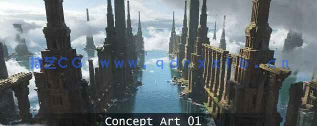 Blender+PS失落遗迹场景制作教程 Lost Atlantide 3D 2D process(图1) Blender+PS失落遗迹场景制作教程 Lost Atlantide 3D 2D process(图1)