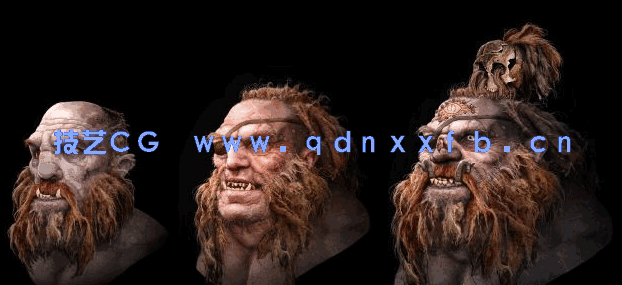 PS怪物角色头部贴图绘制教程 Designing Creature Makeup for Film in Photoshop(图1) PS怪物角色头部贴图绘制教程 Designing Creature Makeup for Film in Photoshop(图1)