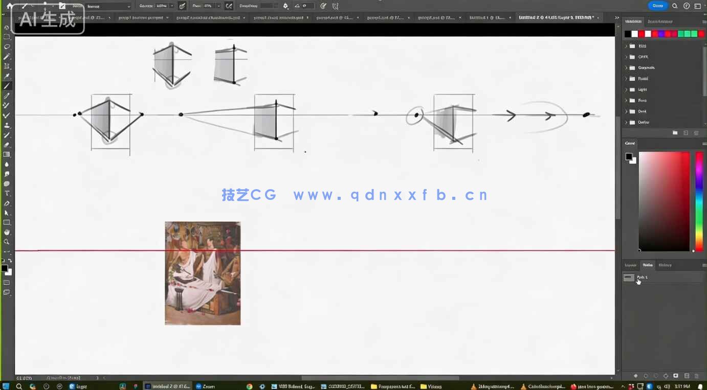 【中文字幕】绘画透视原理核心技术大师班训练视频教程(图6) 【中文字幕】绘画透视原理核心技术大师班训练视频教程(图6)