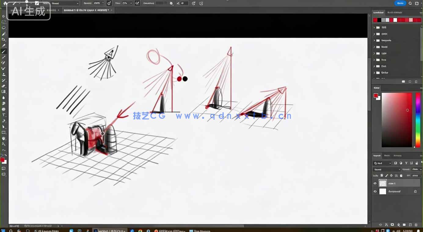【中文字幕】绘画透视原理核心技术大师班训练视频教程(图9) 【中文字幕】绘画透视原理核心技术大师班训练视频教程(图9)