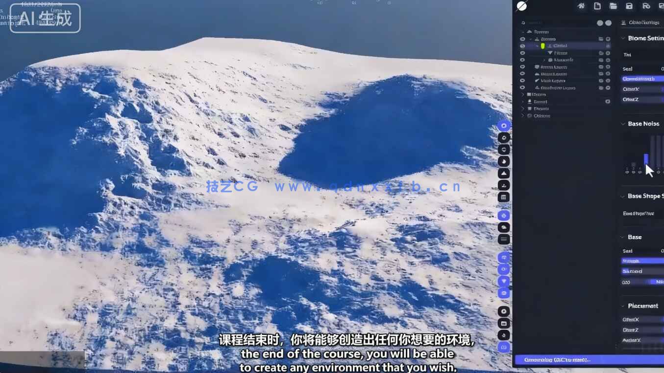 【中文字幕】World Creator电影级真实自然地形环境场景制作视频教程(图8) 【中文字幕】World Creator电影级真实自然地形环境场景制作视频教程(图8)