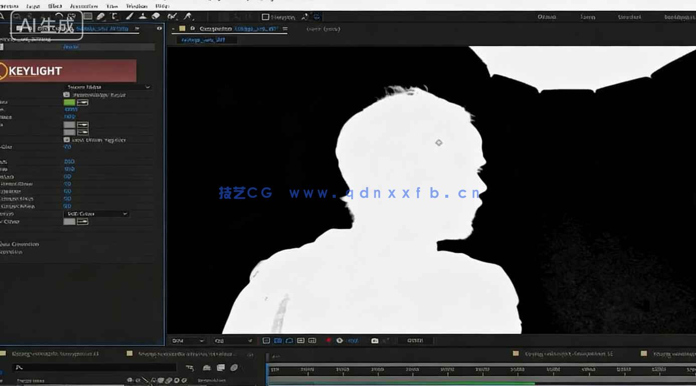 【中文字幕】Blender与AE绿幕实拍素材无缝融合3D场景技术视频教程(图8) 【中文字幕】Blender与AE绿幕实拍素材无缝融合3D场景技术视频教程(图8)