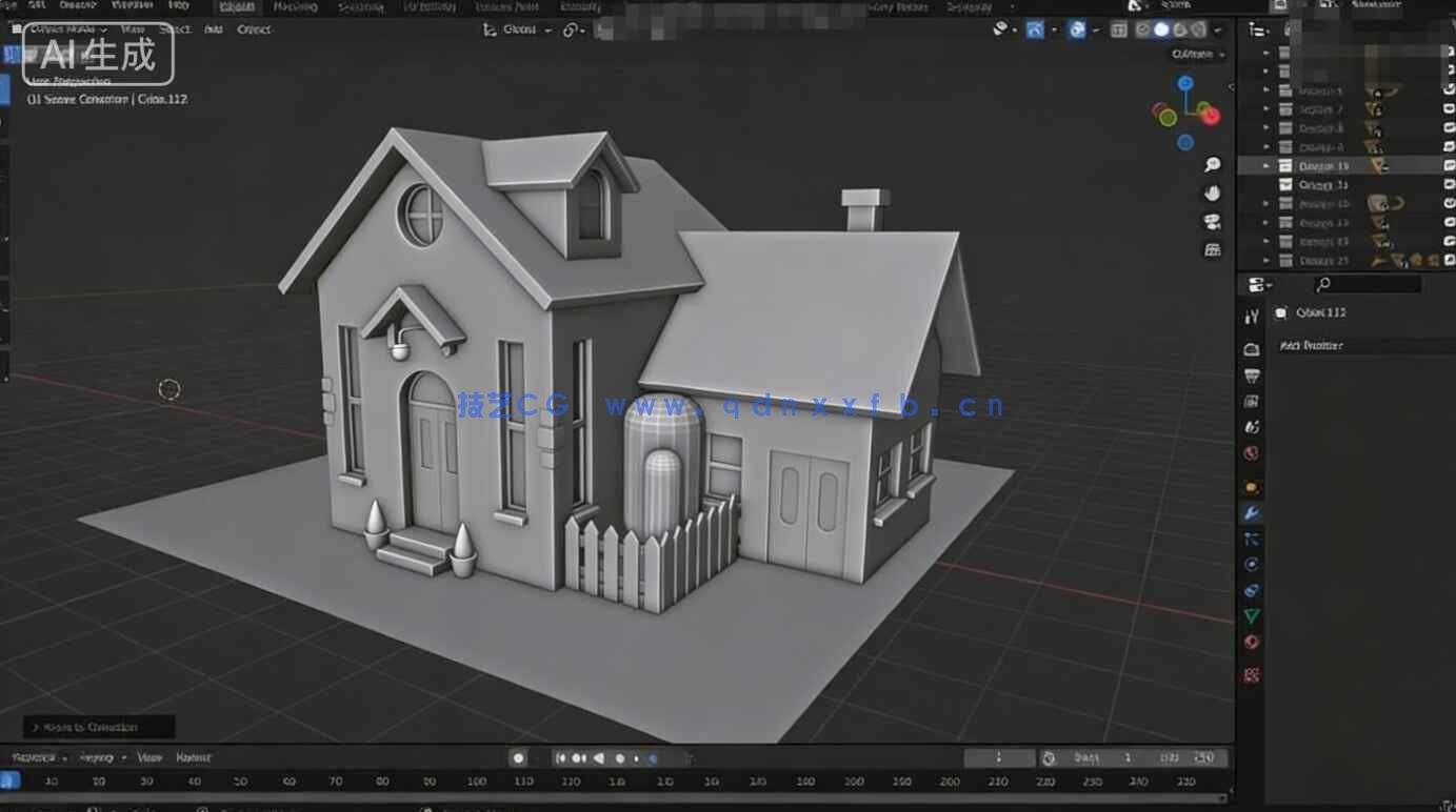 【中文字幕】Blender零基础系统性入门训练视频教程(图11) 【中文字幕】Blender零基础系统性入门训练视频教程(图11)