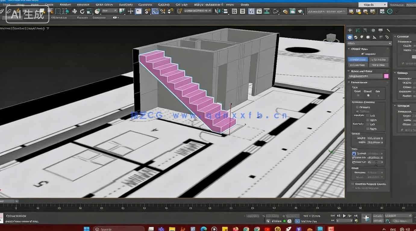 【中文字幕】3dsmax建筑可视化建模全面指南视频教程(图6) 【中文字幕】3dsmax建筑可视化建模全面指南视频教程(图6)