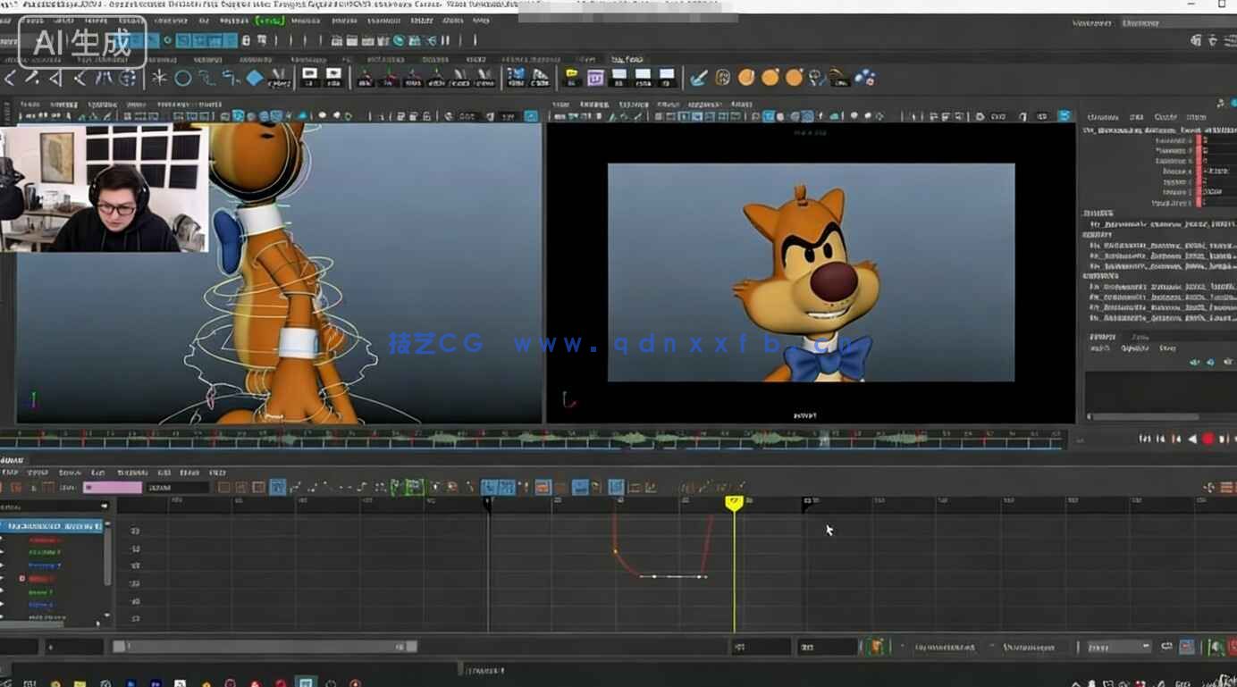 Maya角色骨骼3D动画从入门到精通视频教程(图5) Maya角色骨骼3D动画从入门到精通视频教程(图5)