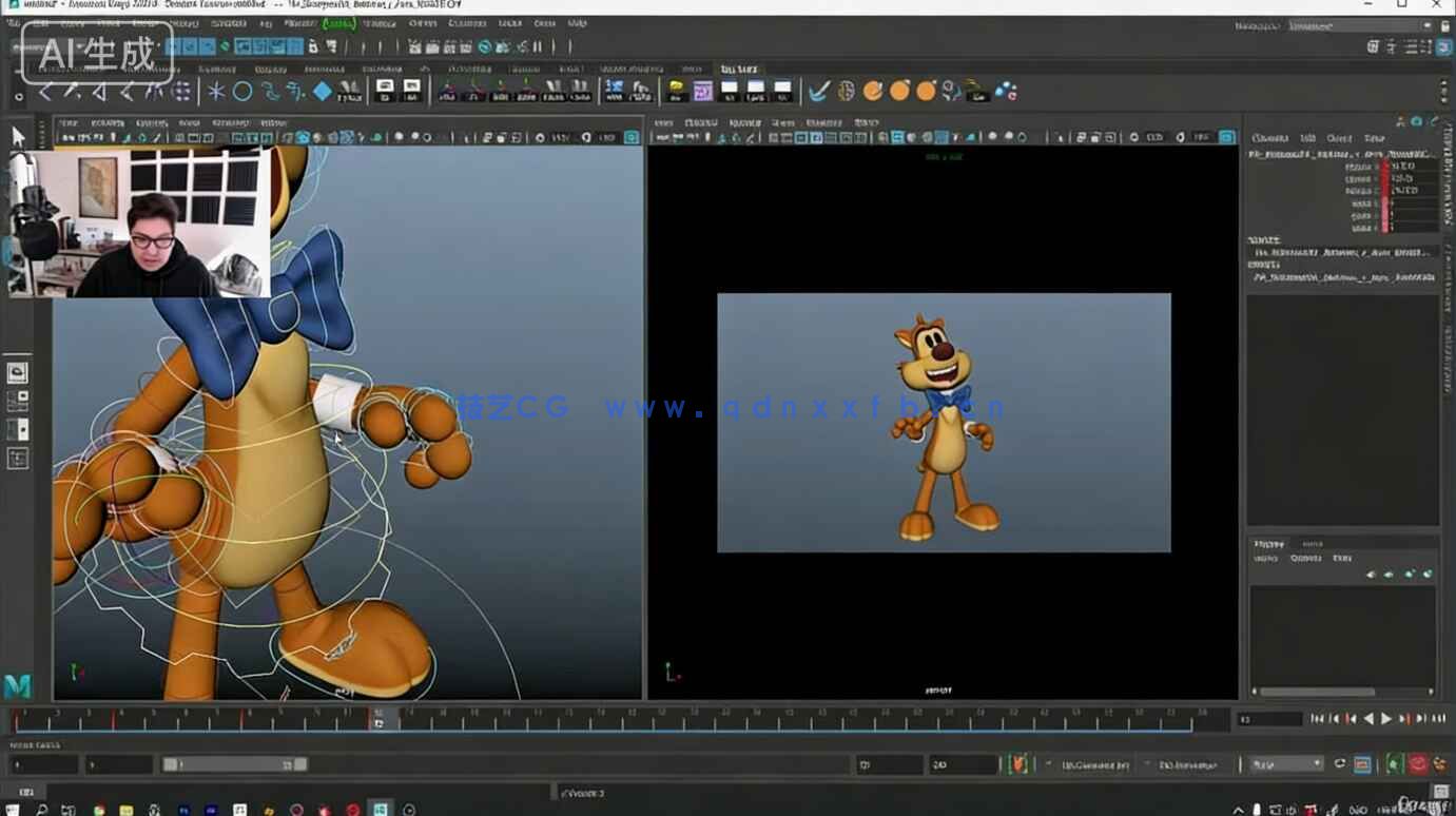 Maya角色骨骼3D动画从入门到精通视频教程(图9) Maya角色骨骼3D动画从入门到精通视频教程(图9)
