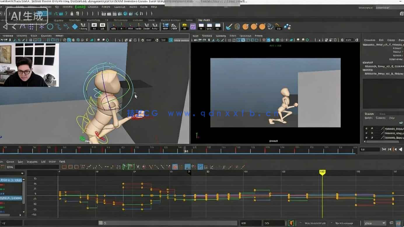 Maya角色骨骼3D动画从入门到精通视频教程(图7) Maya角色骨骼3D动画从入门到精通视频教程(图7)