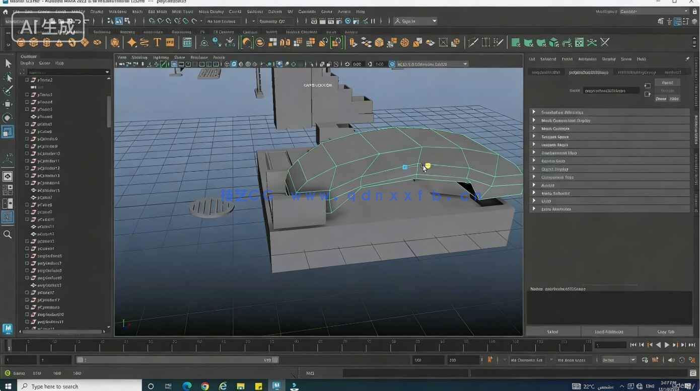 Maya零基础快速掌握核心工具初学者入门训练视频教程(图7) Maya零基础快速掌握核心工具初学者入门训练视频教程(图7)