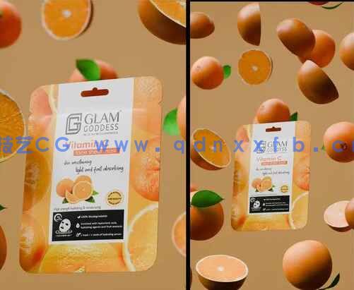 Blender橙味维他命C电商3D可视化场景(图1)