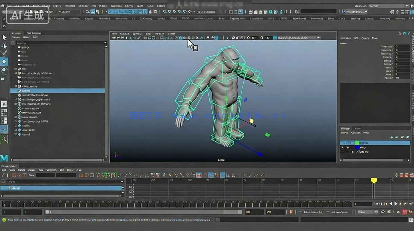 【中文字幕】Maya超级怪兽复杂战斗动画镜头制作视频教程(图8) 【中文字幕】Maya超级怪兽复杂战斗动画镜头制作视频教程(图8)
