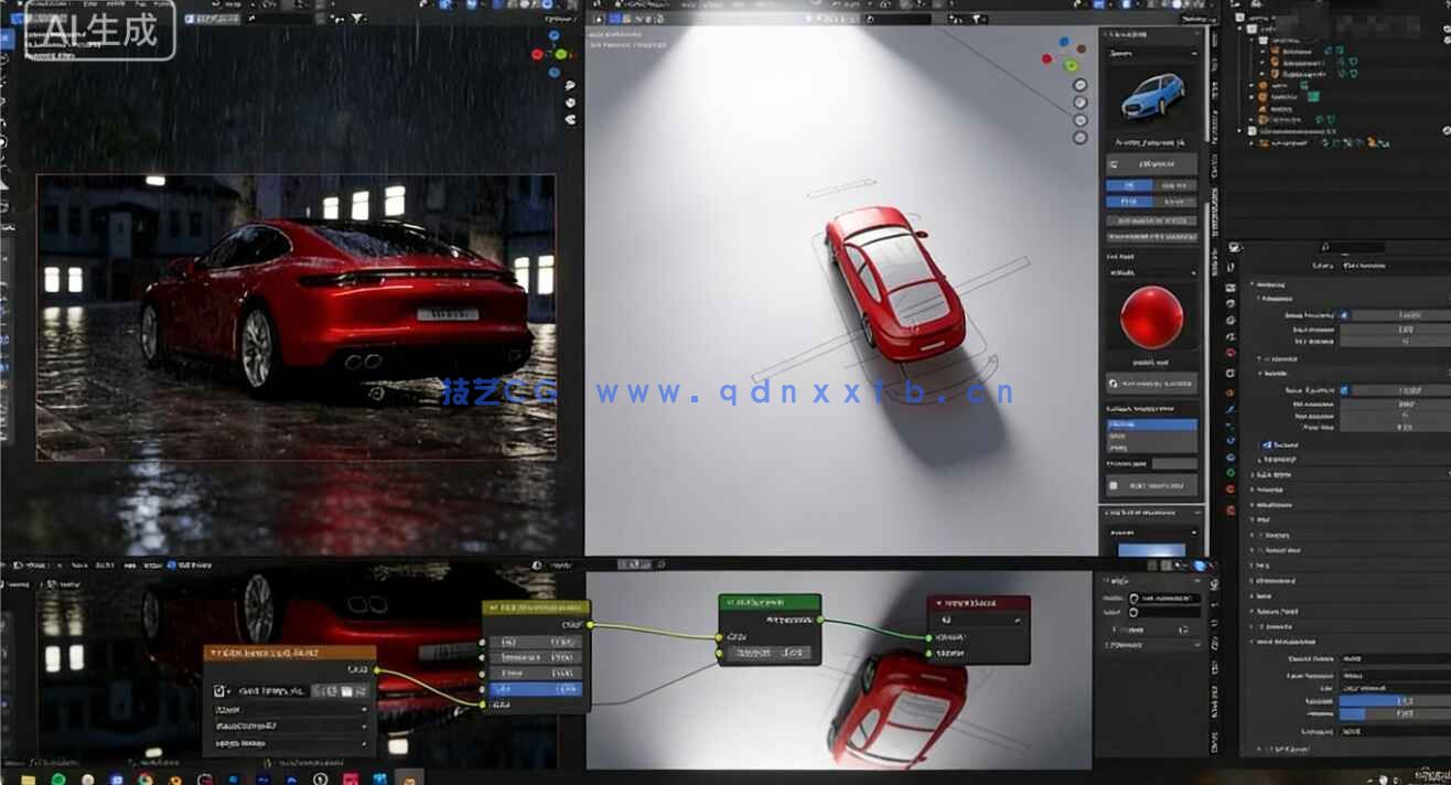 【中文字幕】Blender三维渲染中灯光照明技术实战训练视频教程(图3) 【中文字幕】Blender三维渲染中灯光照明技术实战训练视频教程(图3)