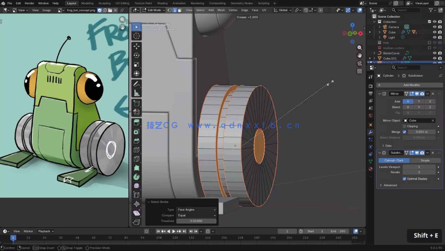 Blender机械青蛙建模基础教程(图2)