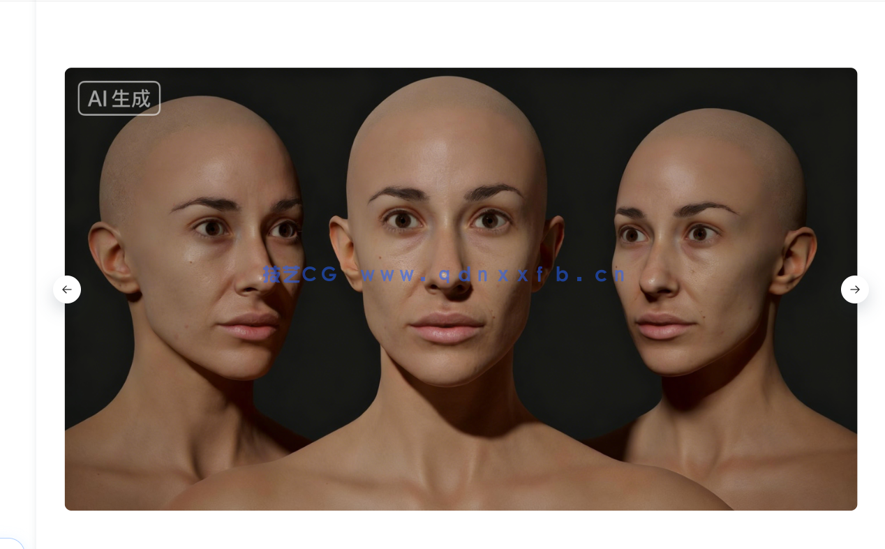 女性人体3D扫描建模雕刻高精度3D模型02(图4) 女性人体3D扫描建模雕刻高精度3D模型02(图4)