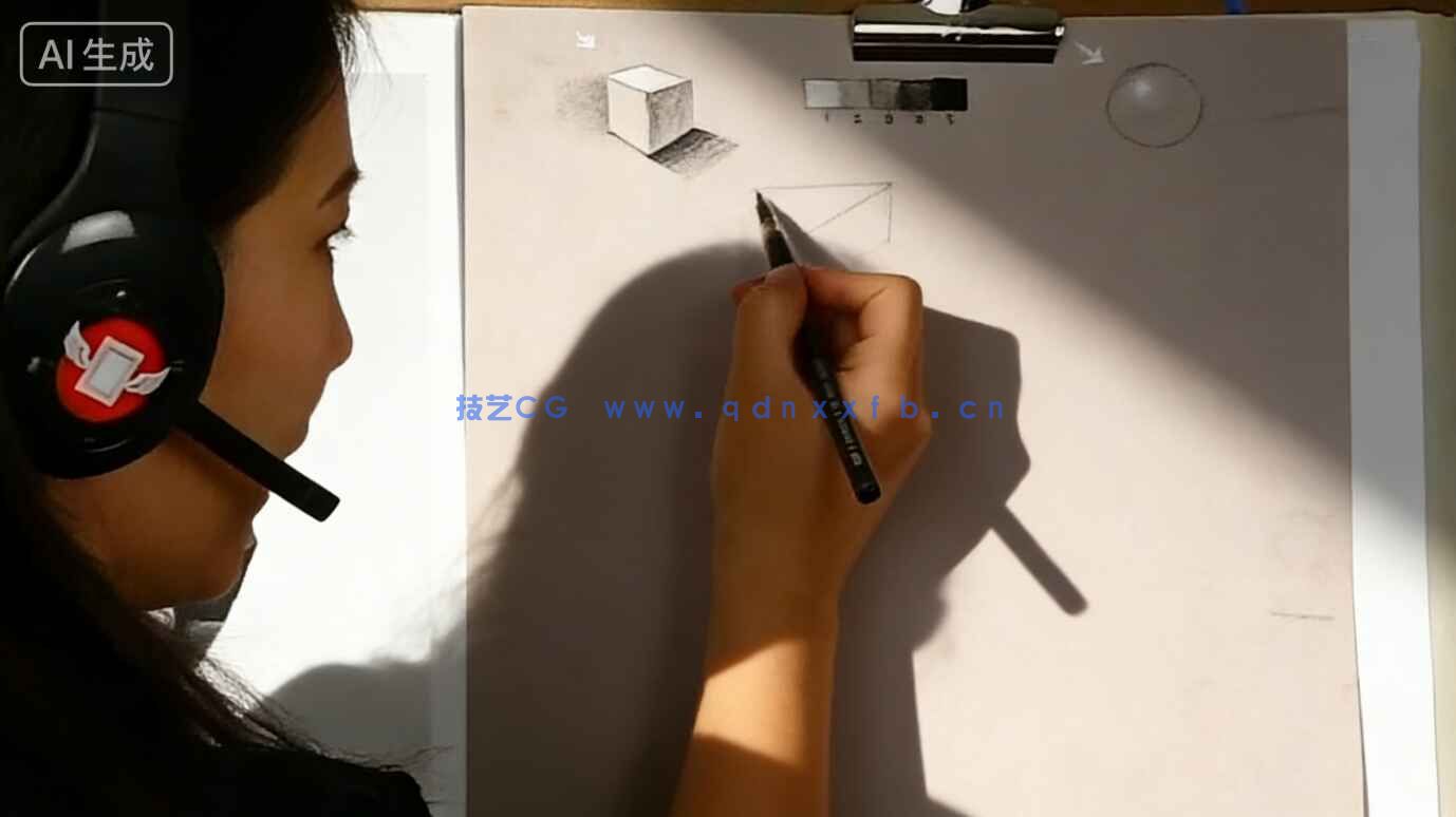 【中文字幕】人物素描明暗表现光影关系绘画训练视频教程(图5) 【中文字幕】人物素描明暗表现光影关系绘画训练视频教程(图5)