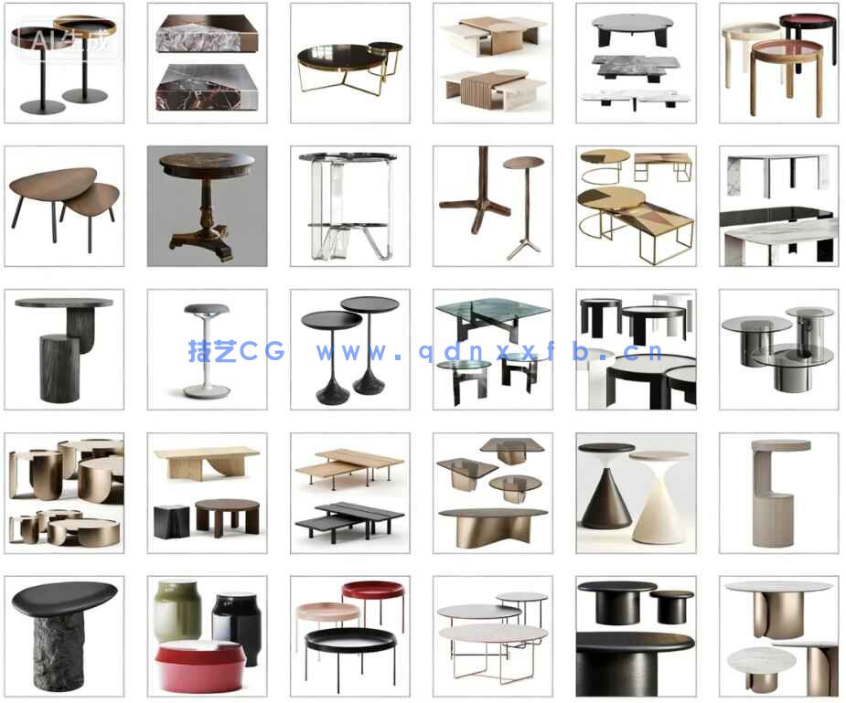 3dsky茶几 边几高质量模型600个(图6) 3dsky茶几 边几高质量模型600个(图6)