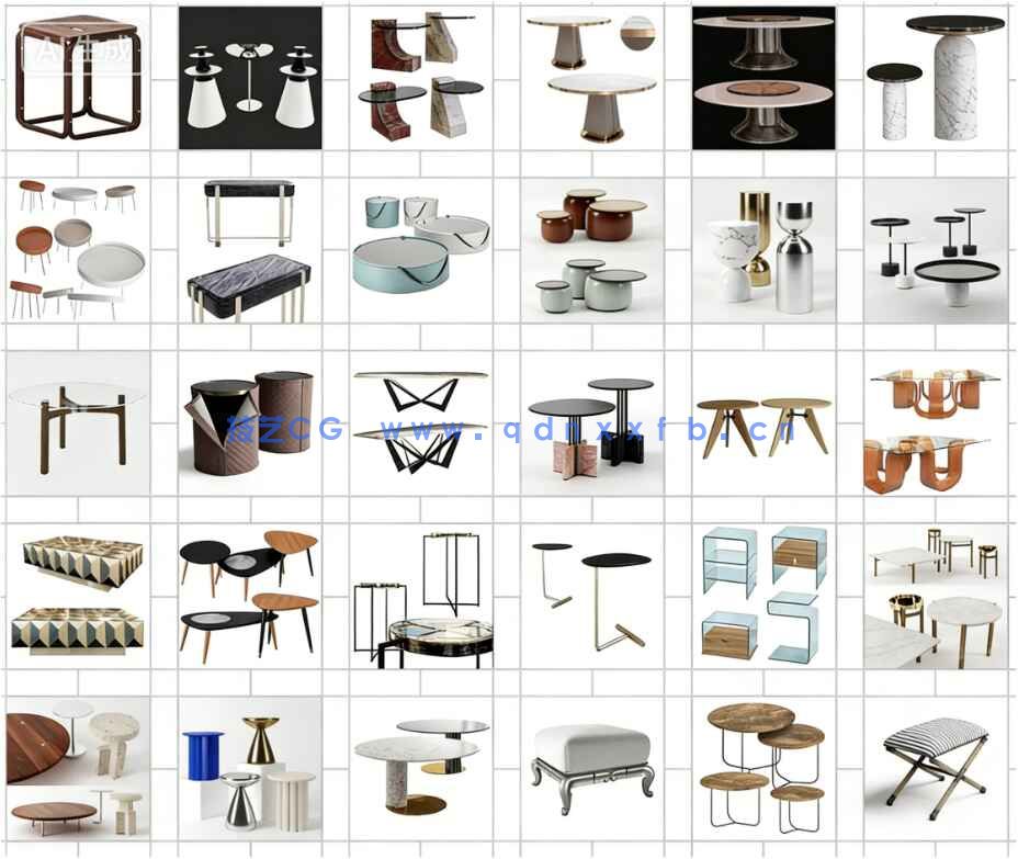3dsky茶几 边几高质量模型600个(图10) 3dsky茶几 边几高质量模型600个(图10)