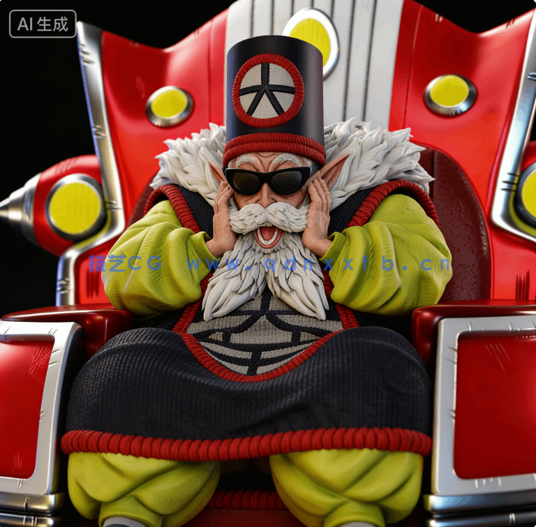 大界王Dai Kaio《龙珠Z》动漫角色雕刻手办3D打印模型(图6)